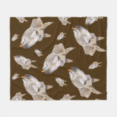 Funny Donkey, der eine Möhre isst, Fleecedecke (Vorderseite (Horizontal))