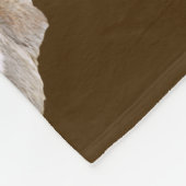 Funny Donkey, der eine Möhre isst, Fleecedecke (Ecke)