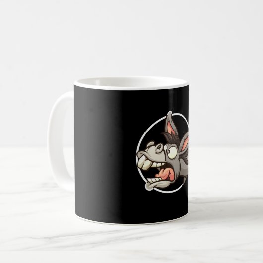 Funny Donkey Donkey Mule Kaffeetasse (Vorderseite Links)