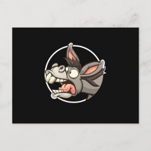 Funny Donkey Donkey Mule Postkarte