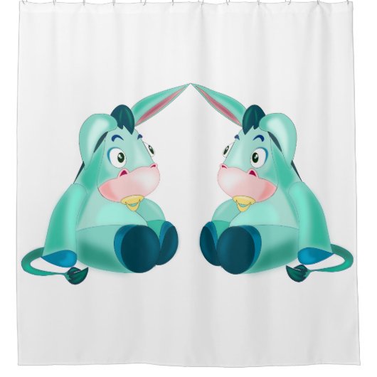 Funny Donkey Duschvorhang (Vorderseite)