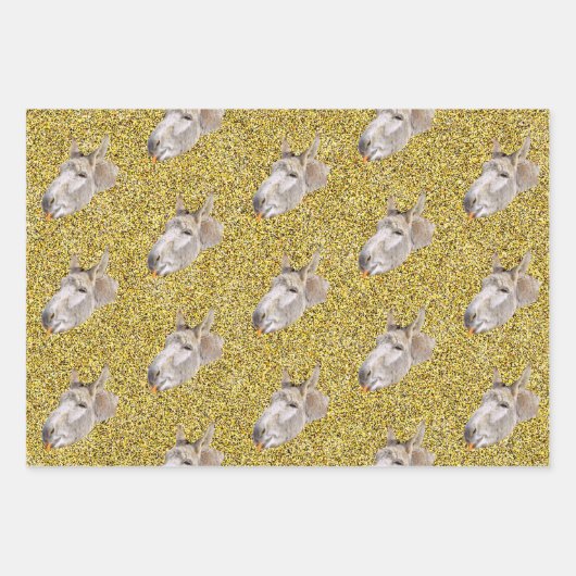 Funny Donkey, Geschenkblätter, Geschenkpapier Set (Vorderseite 3)