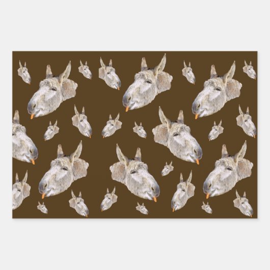 Funny Donkey, Geschenkblätter, Geschenkpapier Set (Vorderseite)