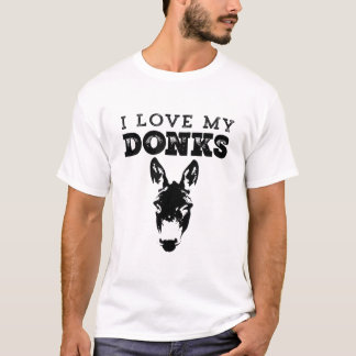 Funny Donkey Mama oder Vater Design - Ich Liebe me T-Shirt