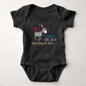 Funny Donkey Unicorn Baby Strampler (Vorderseite)