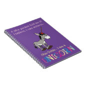 Funny Donkey Unicorn Notebook Notizblock (Rechte Seite)