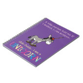 Funny Donkey Unicorn Notebook Notizblock (Linke Seite)