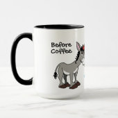 Funny Donkey Unicorn Personalisiert Tasse (Links)