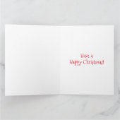 Funny Donkey Weihnachtskarte Karte (Innenseite)