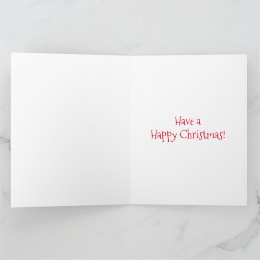 Funny Donkey Weihnachtskarte Karte (Innenseite)