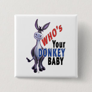 Funny Donkey, wer ist dein Donkey Baby? Button