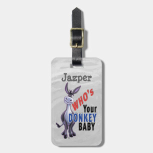 Funny Donkey, wer ist dein Donkey Baby? Gepäckanhänger