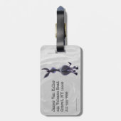 Funny Donkey, wer ist dein Donkey Baby? Gepäckanhänger (Rückseite vertikal)