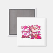 Funny Dont Bacon My Heart Cute G Valentines Da  Magnet (Vorderseite/Rückseite)