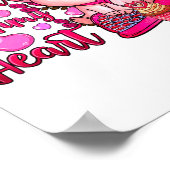 Funny Dont Bacon My Heart Cute G Valentines Da  Poster (Ecke)