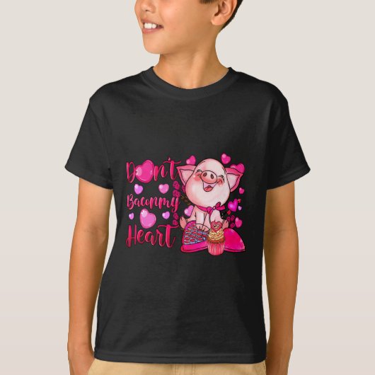 Funny Dont Bacon My Heart Cute G Valentines Da T-Shirt (Vorderseite)