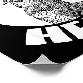 Funny Don't Be A Clucking Pecker Head Chicken Farm Poster (Ecke)