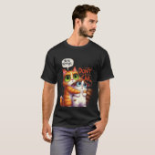 Funny "Don't Do It Carl" 9th Life Cat✨🐈🚫 T-Shirt (Vorne ganz)