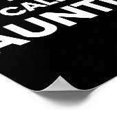 Funny Don't Make Me Call My Auntie For Kids Poster (Ecke)