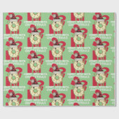 Funny Don't Open bis Weihnachten Donut Geschenkpapier (Flach)