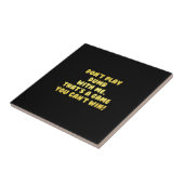 Funny Don't Play Dumb Joke Fliese (Seite)