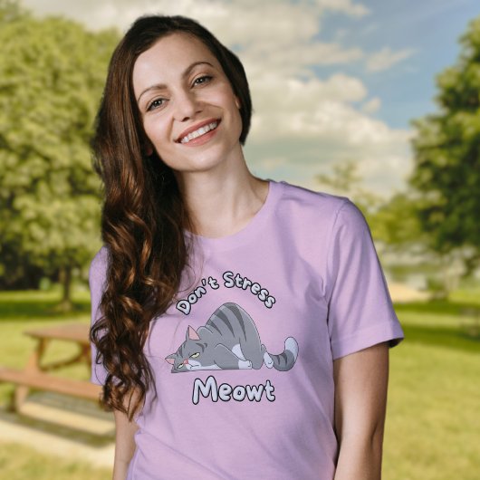 Funny Don't Stress Meowt Cat T-Shirt
