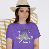 Funny Don't Stress Meowt Cat T-Shirt