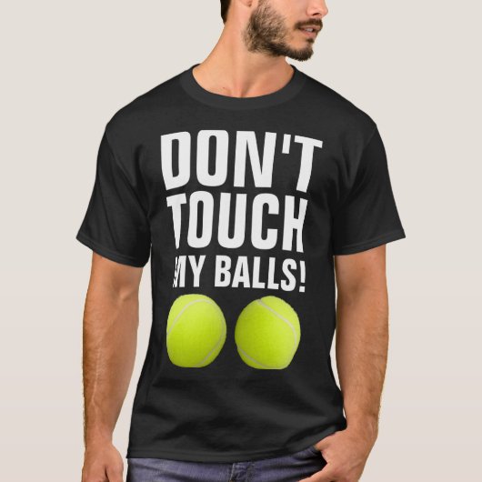 Funny Dont Touch My Pandemic Tennis T-Shirt (Vorderseite)