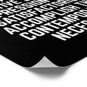 Funny Don't Use A Big Word Writer &amp; Translator Poster (Ecke)