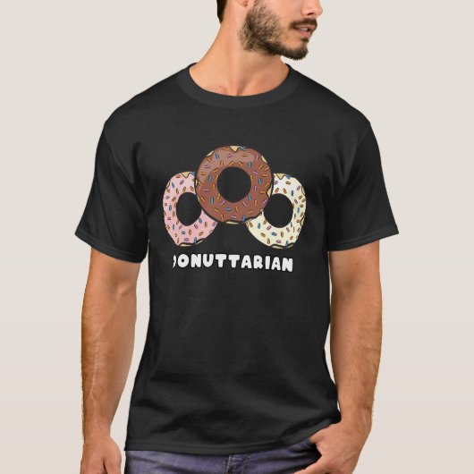 Funny Donut Design T-Shirt (Vorderseite)