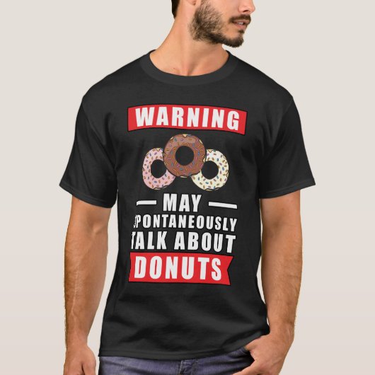 Funny Donut Design T-Shirt (Vorderseite)