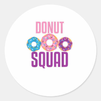 Funny Donut Doughnut Lover TShirt Runder Aufkleber