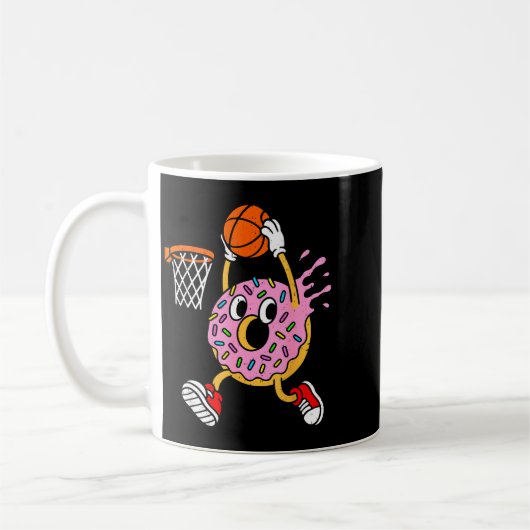 Funny Donut Dunking Basketball Doughnut Food Champ Kaffeetasse (Links)