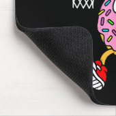 Funny Donut Dunking Basketball Doughnut Food Champ Mousepad (Ecke)