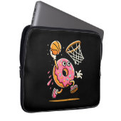 Funny Donut Dunking Basketball Food Champ Sports D Laptopschutzhülle (Vorne Rechts)