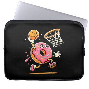 Funny Donut Dunking Basketball Food Champ Sports D Laptopschutzhülle