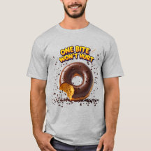 Funny Donut - Ein Biss wird dem T - Shirt nicht sc