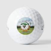 Funny "Donut Give Up" Golf Pun Gift Balls - Donut  Golfball (Vorderseite)