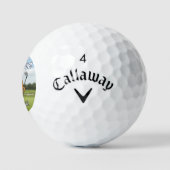 Funny "Donut Give Up" Golf Pun Gift Balls - Donut  Golfball (Logo)