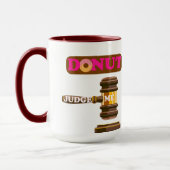 Funny "Donut Judge Me" Puck Cup Niedlicher Spaß Tasse (Links)