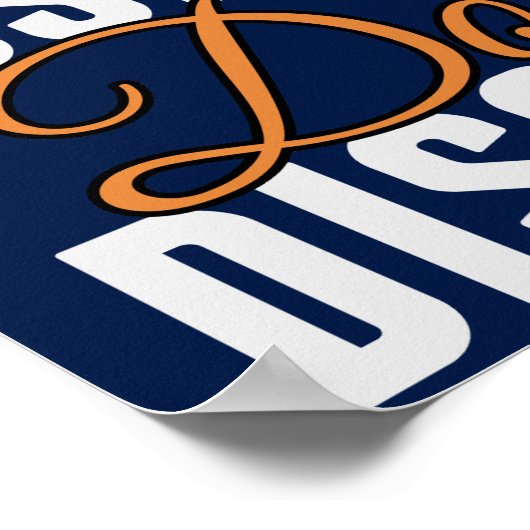 Funny Donut Lover Poster (Ecke)