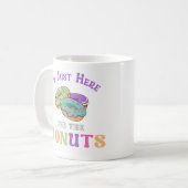 Funny Donut Lover Quote Kaffeetasse (Vorderseite Links)