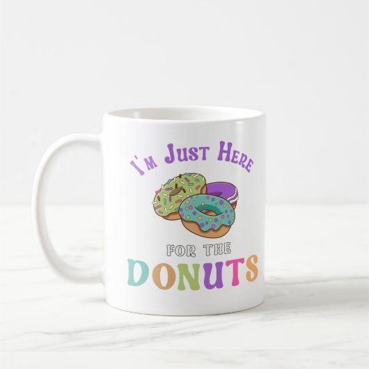 Funny Donut Lover Quote Kaffeetasse (Links)