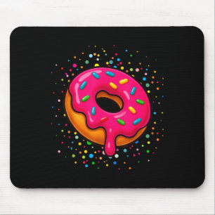 Funny Donut Lovers Polka Dots Happy Dot Day Girls Mousepad