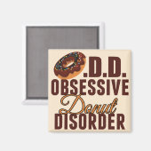 Funny Donut Magnet (Vorderseite/Rückseite)