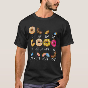 Funny Donut Mathematik Fractions Lehrer zurück zur T-Shirt