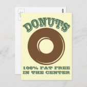 Funny Donut Postcard Postkarte (Vorne/Hinten)