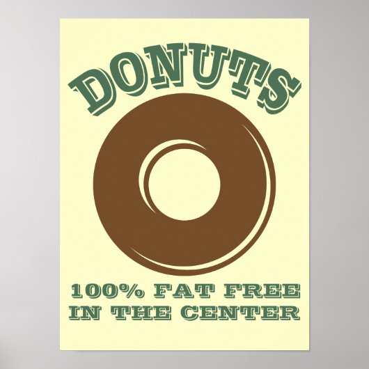 Funny Donut Poster (Vorne)