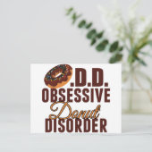Funny Donut Postkarte (Stehend Vorderseite)