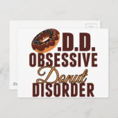 Funny Donut Postkarte (Vorne/Hinten)